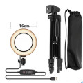 10 Inch Selfie Ring Light with Tripod Stand Live Makeup Camera for Phothgrapy Phone Holder LED Lamp Ring Light